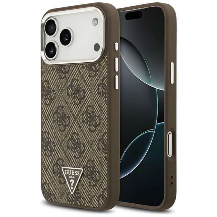 Coque telephone bumper telephone Guess 4G Triangle Logo MagSafe Coque iPhone 17 Pro Max