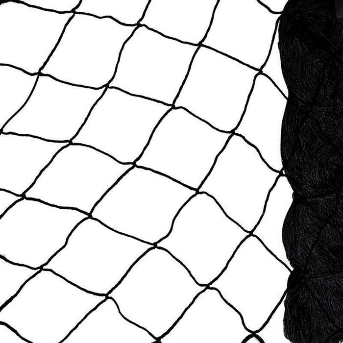 Filet de protection pour oiseaux - Unbrand - Maille 5x5 cm - Dimensions 7.5x15 m - Noir - Robuste