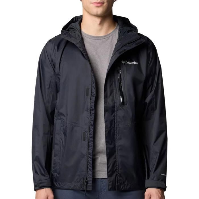 Veste de Randonnée Noir Homme Columbia Imperméable Pouring Adventure Veste de Randonnée Noir Homme Columbia Imperméable Pouring Adventure