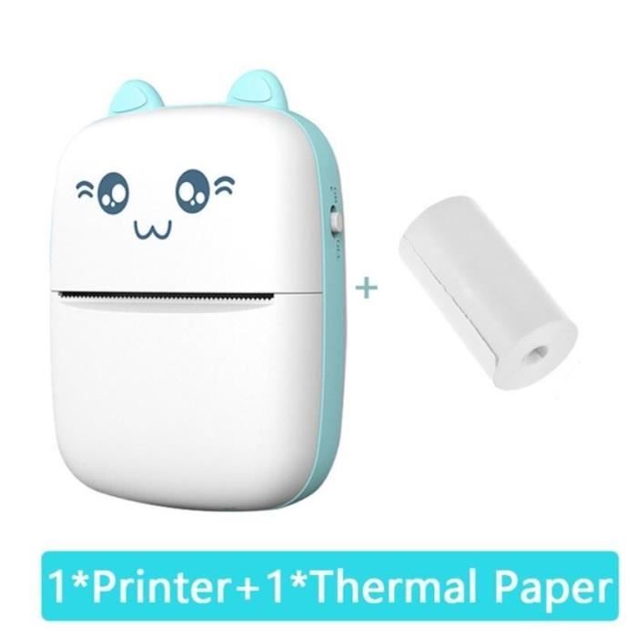 Imprimante d'étiquettes thermiques sans fil Bluetooth, mini