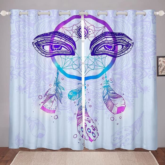 Grand Attrape-rêves En Plumes – Décoration Murale Chambre, Multicolore