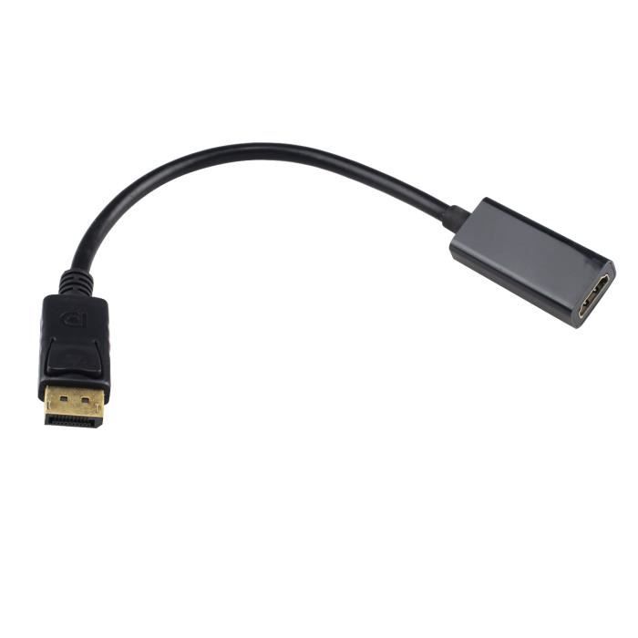Tera Cable Adaptateur 1080p Displayport Male Vers Hdmi Femelle Pour Thinkpad Hp Lenovo Etc Noir Prix Pas Cher Cdiscount