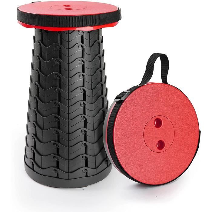 Siège De Camping Pliable Voarge - Tabouret Télescopique Léger, Supporte 120kg, Pour Randonnée, Pêche, Jardin (Hauteur Réglable) - 1