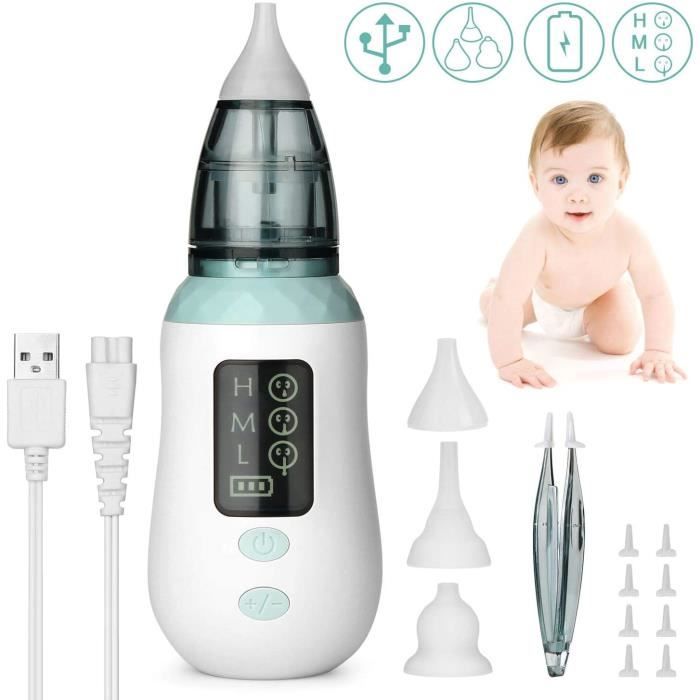 Soin Du Nez Et Des Oreilles Aspirateur Nasal Bebe Electrique Nettoyeur De Nez Avec 3 Niveaux De Puissance D Aspiration Achat Vente Mouche Bebe Cdiscount