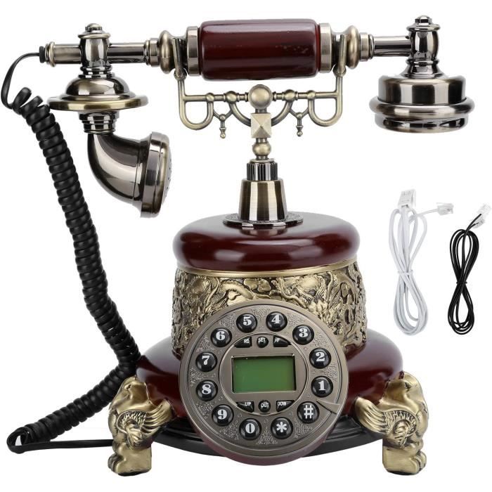 Téléphone Vintage DECO-TEL EXECUTIVE – Scène De Chasse En Relief, Boîtier Collection