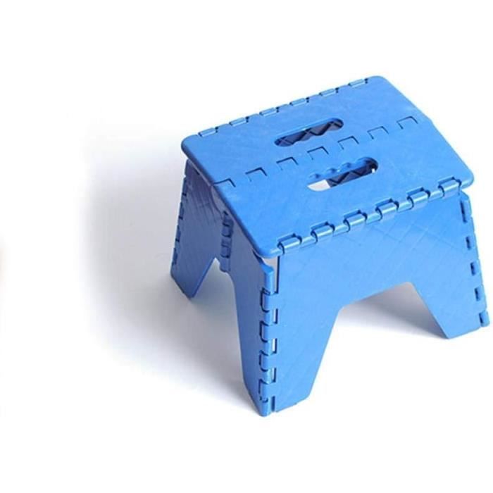 Tabouret Enfant Plastique 30x30cm - Antidérapant, Multiusage, Rose Clair/7 Couleurs