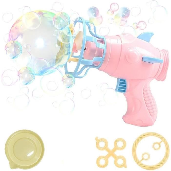 Pistolet à Bulles Automatique Avec Lumières LED - Jouet Enfant Pour Extérieur, Fêtes, Anniversaires