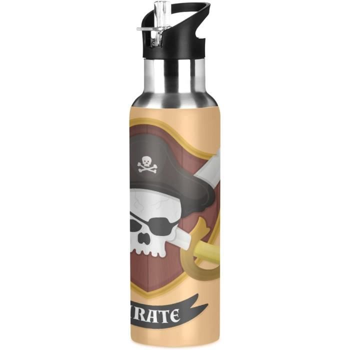 Gourde Isotherme Tiger 600ml 2WAY Acier Inoxydable Avec Pochette, Motif Annie, Neuve