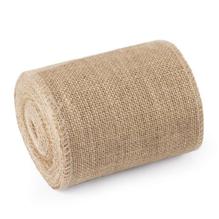 Ruban En Toile De Jute Naturelle De 10 M, Rouleau De Benin