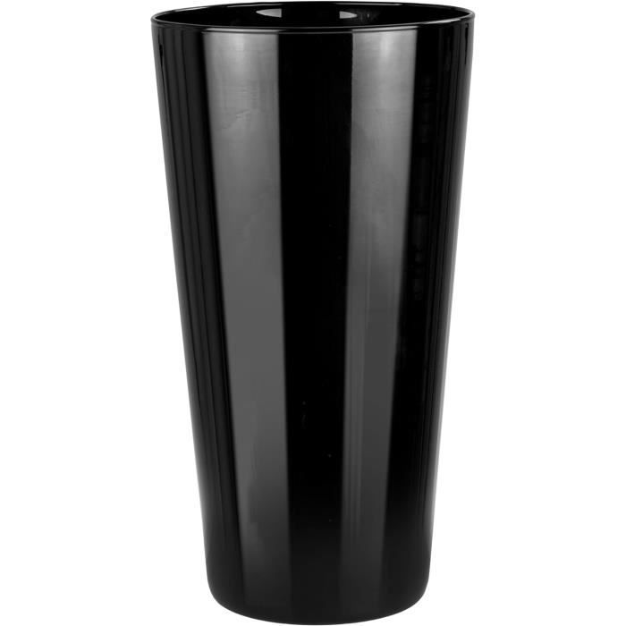 Sziqiqi Grands Vases De Sol Noir En Métal – Lot De 2 (70 Cm Et 55 Cm) Pour Décoration Salon, Chambre Ou Bureau