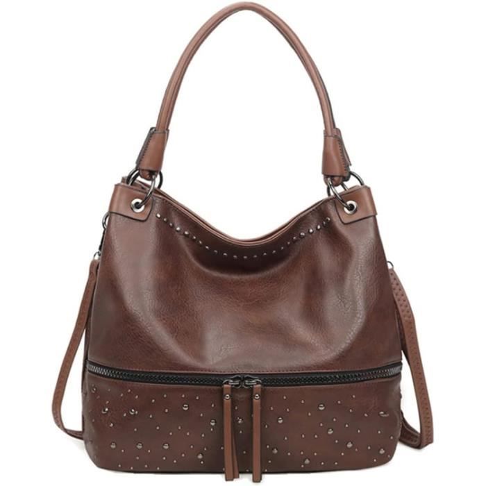 Sac à Main Femme Bandoulière En Simili Cuir PU - Taille Moyenne - Multicolore - Pour Quotidien Ou Soirée