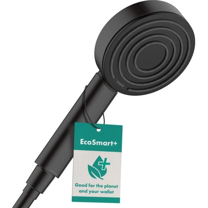 Pommeau De Douche Hansgrohe Pulsify S EcoSmart+ 6L/min Noir Mat - PowderRain