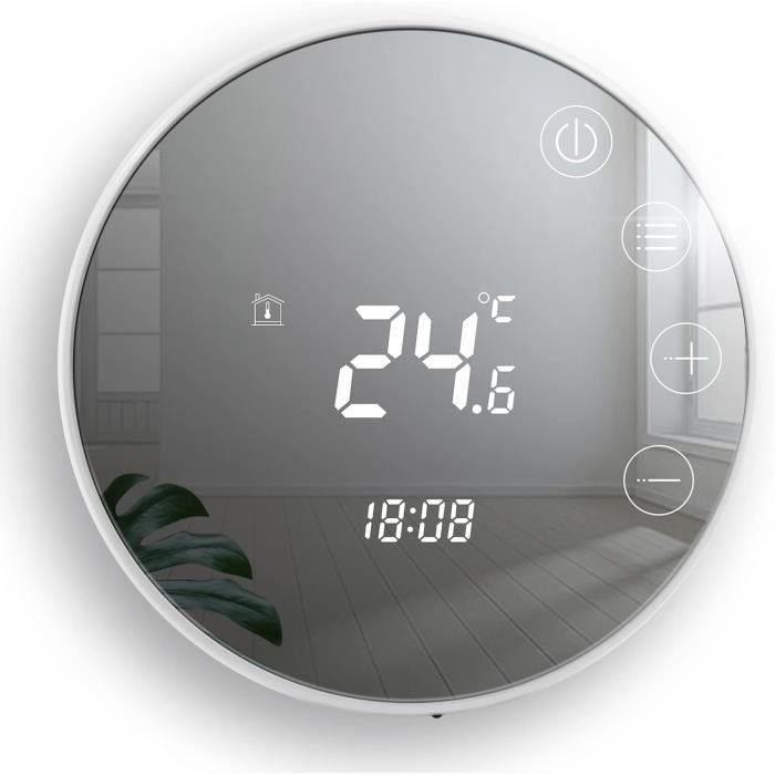 Thermostat Intelligent Connecté Beok 16A - Pour Chauffage Électrique - 3600W, 230V - Neuf