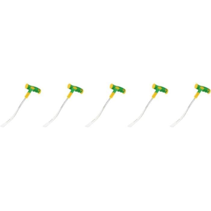 Kit Jardinage 5 Pièces - Transplantoir, Pelle, Râteau, Serfouette - Poignée Ergonomique Noir/Orange