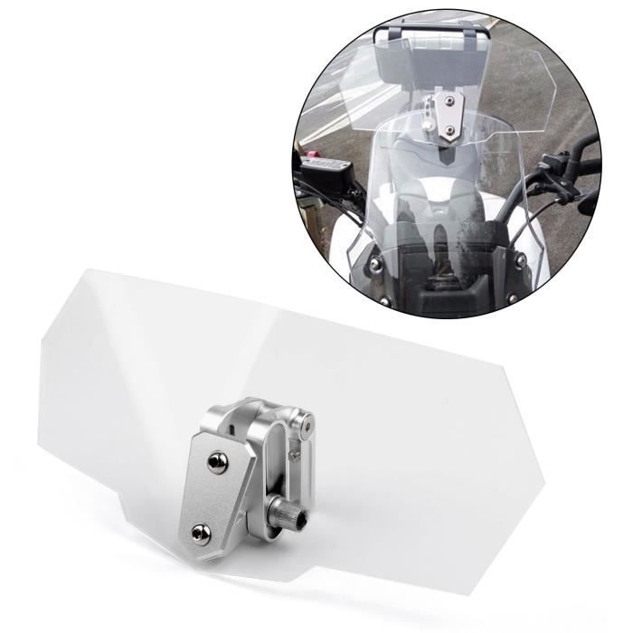 425 mm x 460 mm Pare-brise universel PC Protection contre le vent R/ésistant au froid D/éflecteurs dair pour moto