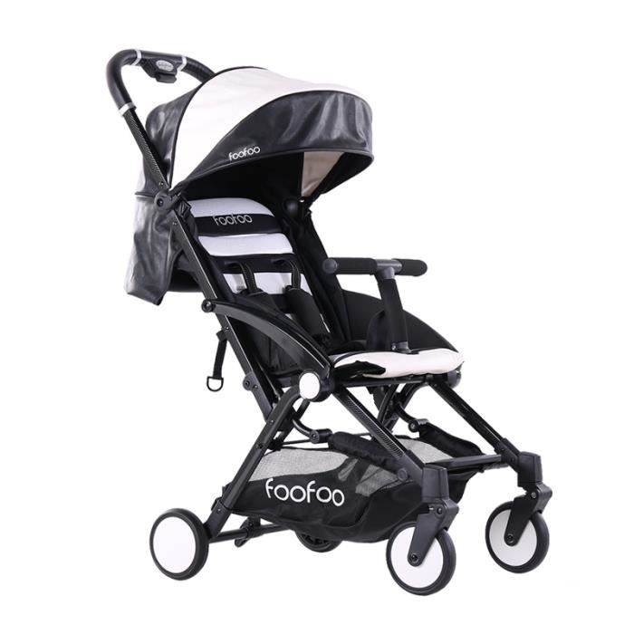 Mode Poussette en cuir PU Poussette Bebe Poussettes Quatre Roues Poussette Pliable Chariot Leger Poussette Portable Buggies Achat Vente nacelle Mode Poussette en cuir PU P Cdiscount