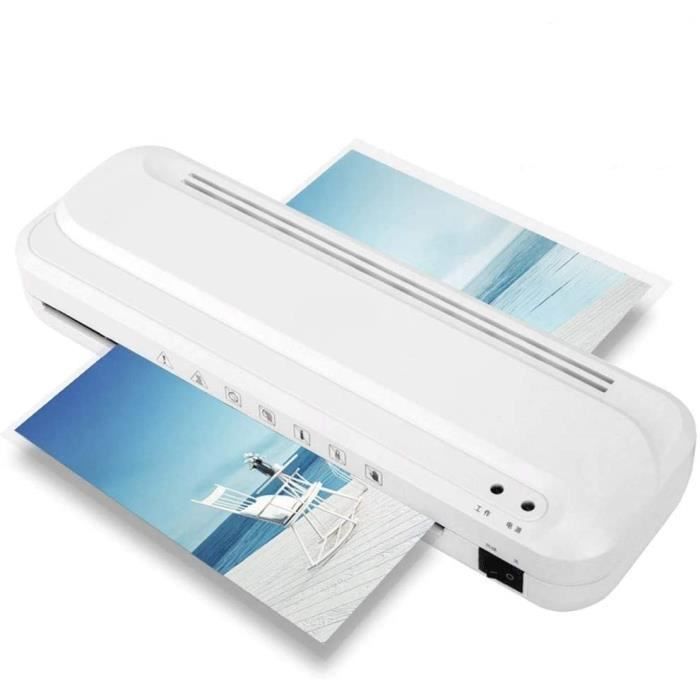Plastifieuse MAXDONE Format A3 - 6 En 1 Avec Pochette, Cutter Et Arrondisseur