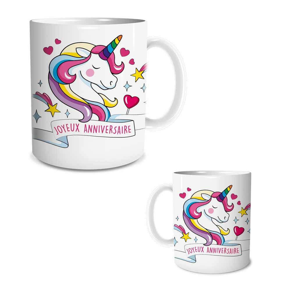 Mug Licorne Joyeux Anniversaire Cdiscount Maison