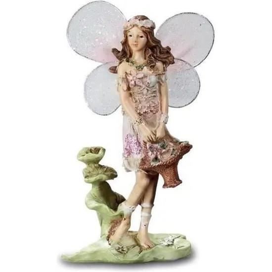 Grande Figurine Fée Et Oiseau – 53 Cm – Statuette OxcmoBijoux