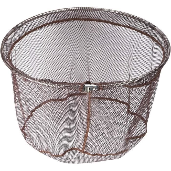 Tête De Filet Épuisette Pliante 40 Cm Acier Inox - Filet Pêche Crevettes Écrevisses Mer & Eau Douce