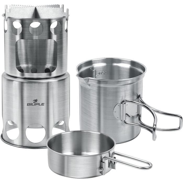 Gobelet De Camping En Titane 750 Ml – Ultra Léger, Couvercle, Poignée Pliable Et Graduations