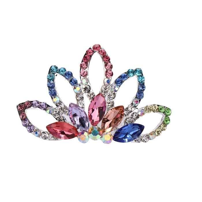 Mini Crystal Amour Cœur Tiaras Crown Cheveux Peigne pour Fille hairclip Bijoux de cheveux 