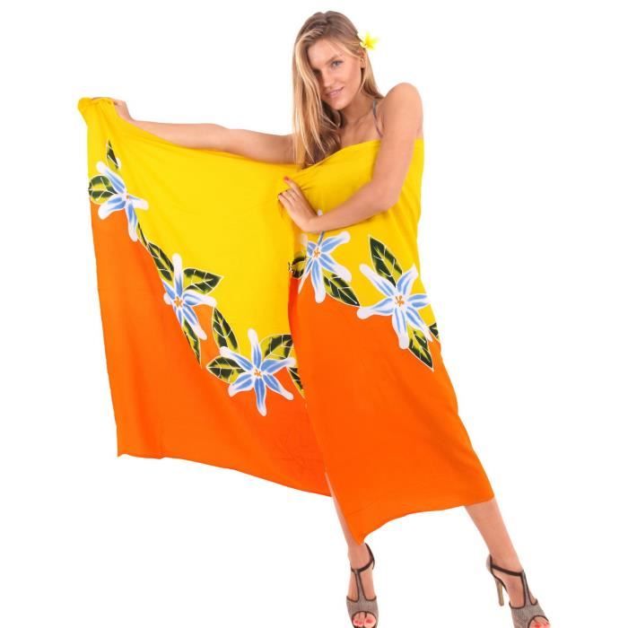 LA LEELA Filles Costume Station imprim/é Rayonne par/éo Plage Sarong