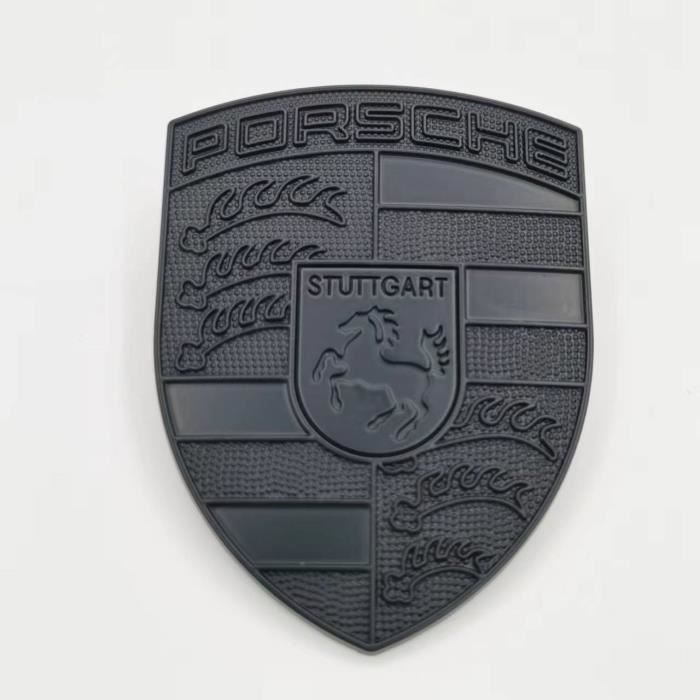 2x Emblèmes 3D Avant Capot Range Rover - Lettres Logo Matte Silver - Autocollants Premium ABS