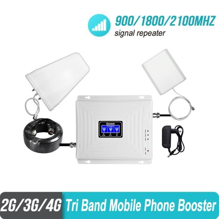 Amplificateur De Signal Gsm 900 1800 2100 Repeteur Wcdma Tri Band Lintratek Kw20c Gdw Cellular 65db Lte Amplificateur De Telephone P Achat Amplificateur De Signal Pas Cher Avis Et Meilleur Prix Cdiscount