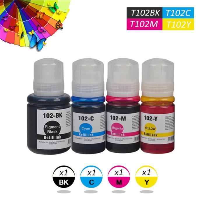 Cartouches D'encre Compatibles 100XL 105XL 108XL - Lot 4 Couleurs (Noir, Cyan, Magenta, Jaune) Pour Lexmark
