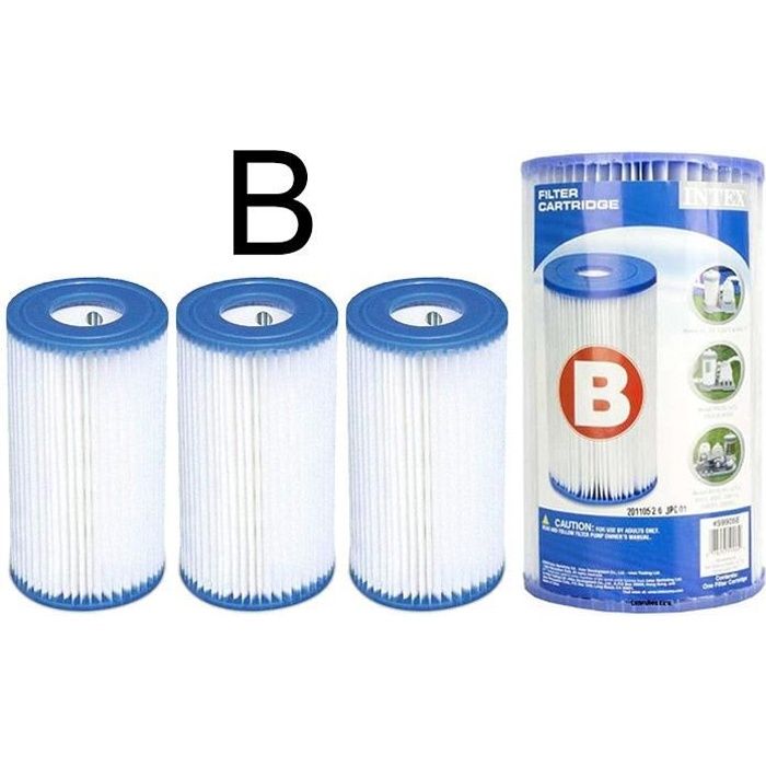 3 Cartouches De Filtration Intex Pour Filtre Piscine Intex Type B Achat Vente Pompe Filtration 3 Cartouches De Filtration Cdiscount