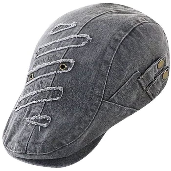 Casquette Plate Béret En Laine Et Coton Style Gatsby 1920 - Réglable Taille 56-60 Cm Pour Homme - 11