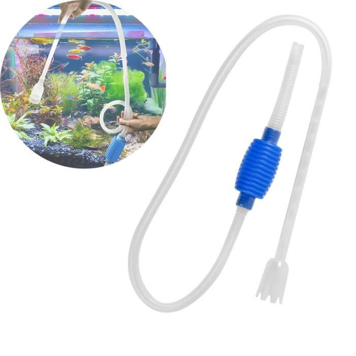 Siphon Nettoyeur Pour Aquarium - Pompe à Eau Manuelle 170 Cm Avec Filtre à Gravier, Changement D'eau Facile - 1
