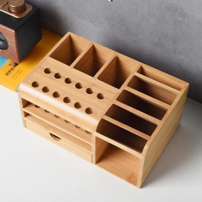 Lot De 2 Supports Muraux Pour Outils - Organisateur Tournevis, Pinces, En Acier Peint, 14 Trous Par étage, Pour Garage Ou Atelier - 6