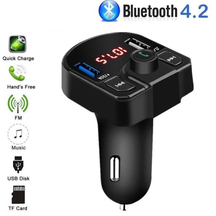 bluetooth Voiture Transmetteur FM Kit MP3 Sans fil USB Chargeur Mains Libre LCD 