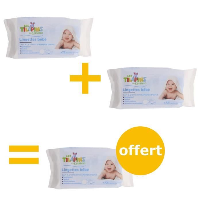 TILAPINS Lingettes B/éb/é Biologique