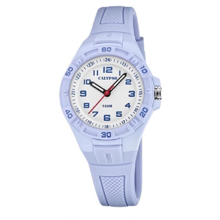 Montre CALYPSO K5832/3 Silicone Violet Étanche 10 Atm