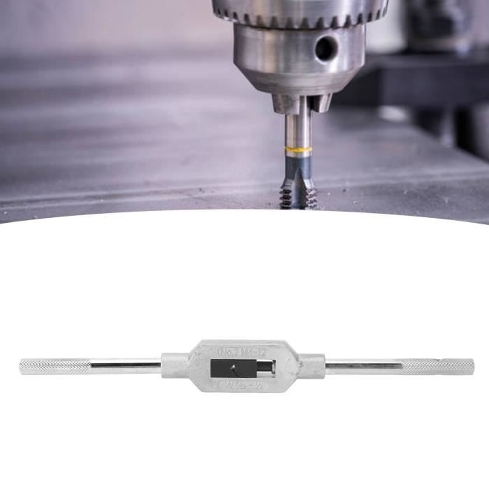 Clé à Tarauder Support Réglable 130mm - Petite Poignée Robuste Pour Taraudage M1-M8