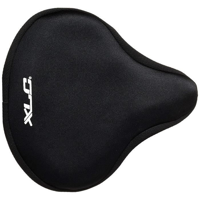Couvre Selle Gel Tech Vélo XLC - Diverse - Blanc/Noir - Geltech (Lycra) - Vélo Loisir