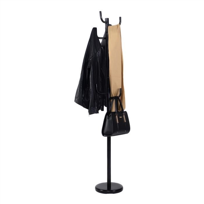 DREAMADE Porte Manteau Arbre à Manteaux en Fer avec 8 Crochets et Base Circulaire pour Anoraks Pardessus Foulards et Accessoires
