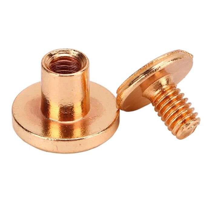 20 Rivets Cuivre Tête Ronde Novara Metalli – 6x20 Mm, Neufs, Emballage D’origine
