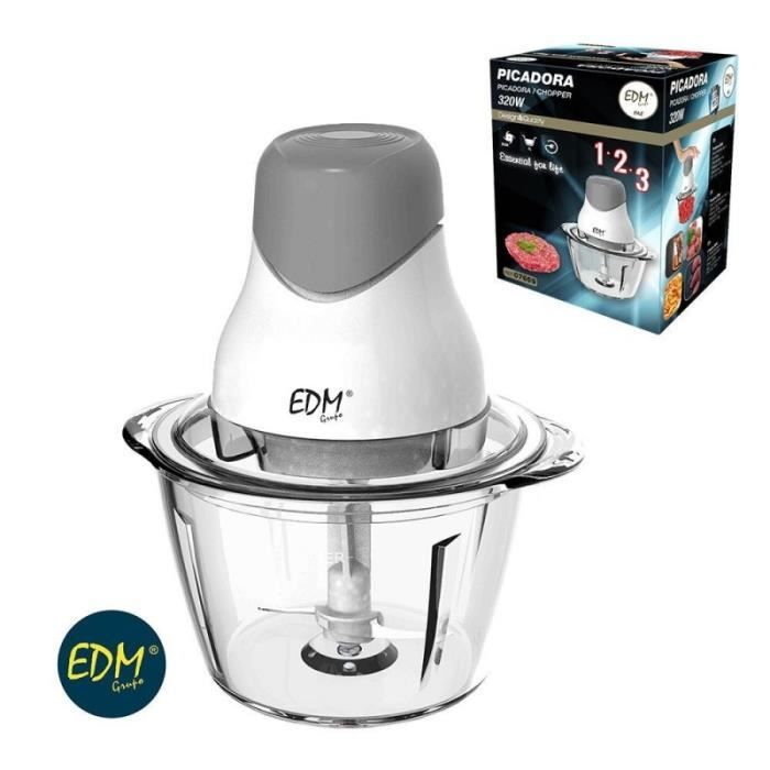 Hachoir - EDM - 1L - 320W - Acier inoxydable - Verre - Edm