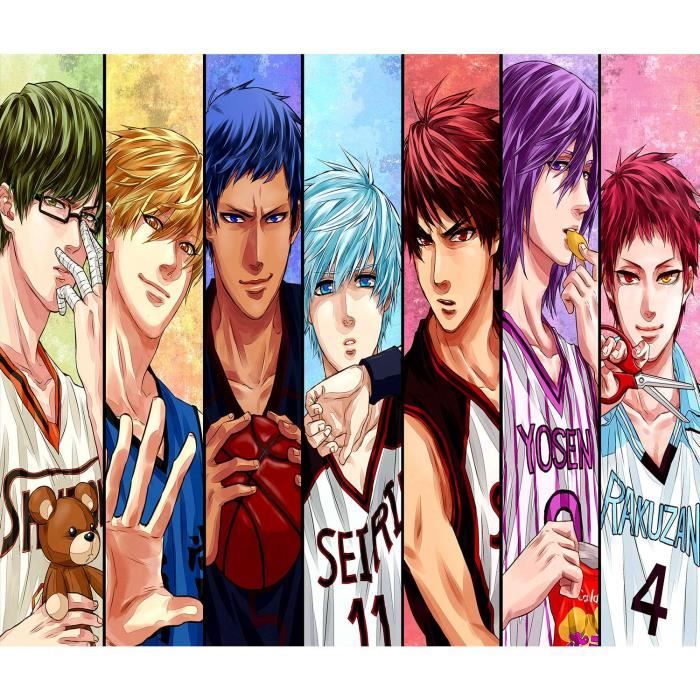 Affiche Décoration Murale - FABULOUS - Kuroku S Basket - 36x42cm - Haute Définition - Résistante aux UV