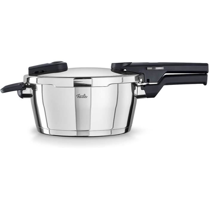 Fissler Vitaquick Autocuiseur 3,5 L 22 Cm - Marmite à Pression Inox Allemande Induction 2 Niveaux De Cuisson