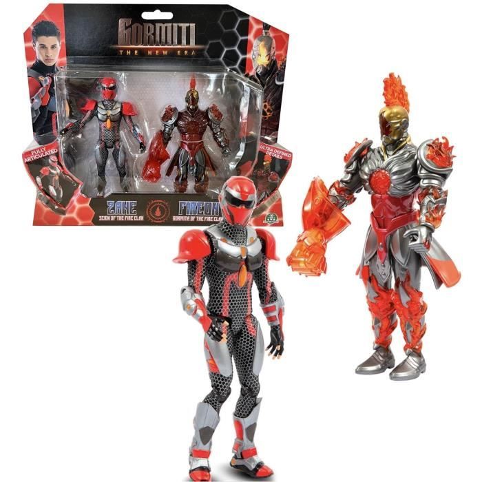 Coffret figurines GORMITI Scion et Gormiti associé Feu Zane et Fireon 15 cm À partir de GRV192