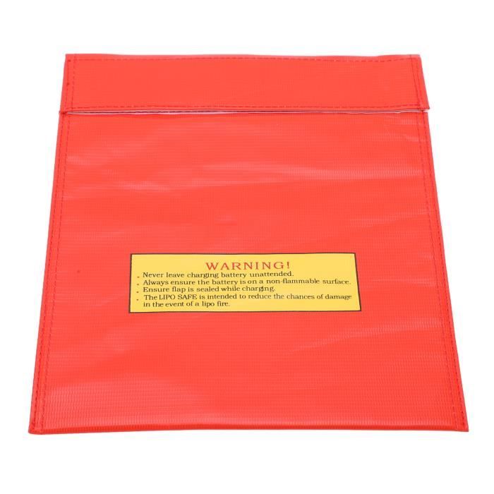 Hililand Sac anti-déflagrant Lipo Sac anti-déflagrant pour batterie Lipo Sac de protection pour batterie au lithium ignifuge pour