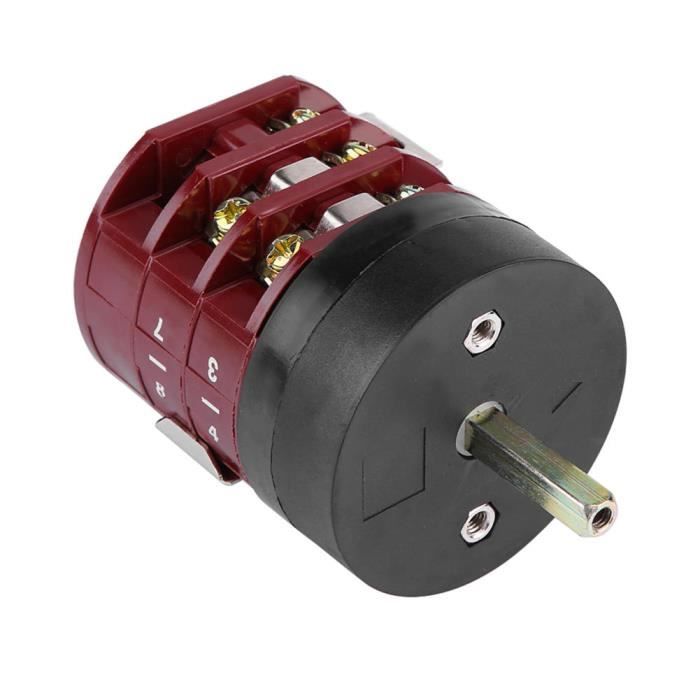 commutateur de pneu 220V 380V de moteur de machine Commutateur inverseur direct Aramox Commutateur inverseur avant b 