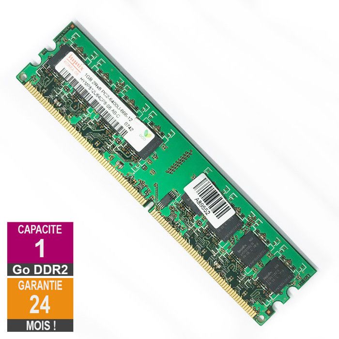 1Go RAM DDR2 HYMP512U64BP8 C4 DIMM PC2 2Rx8 Très bon état - vue 4
