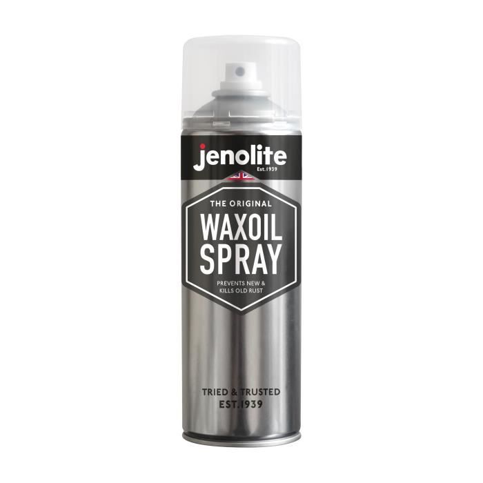 JENOLITE Waxoil - Huile Anti-Rouille - Waxoyl - Cire Anti-Corrosion pulvérisable Antirouille - Traitement carrosserie - 500ml