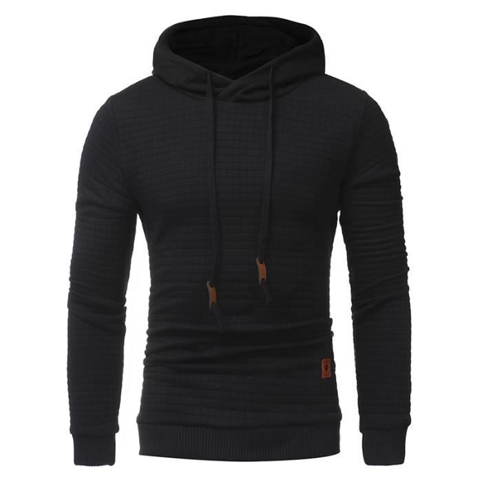 Pull Homme capuche Pull de XS Noir